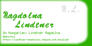 magdolna lindtner business card